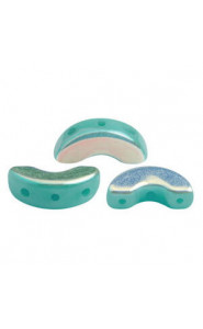 Les perles par Puca® Arcos Perlen Opaque green turquoise ab 63130/28701